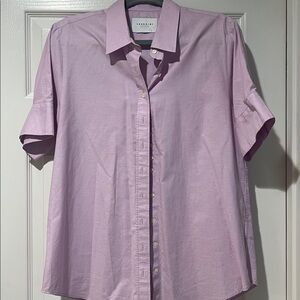 Lavender Short Sleeve Button-Up Shirt